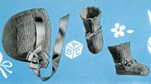 Crocheted Booties and Cap I