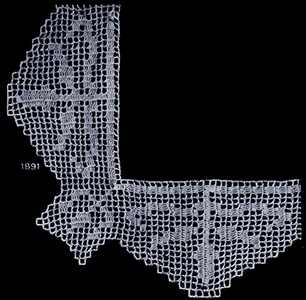 Filet Crochet Edging Pattern #1891