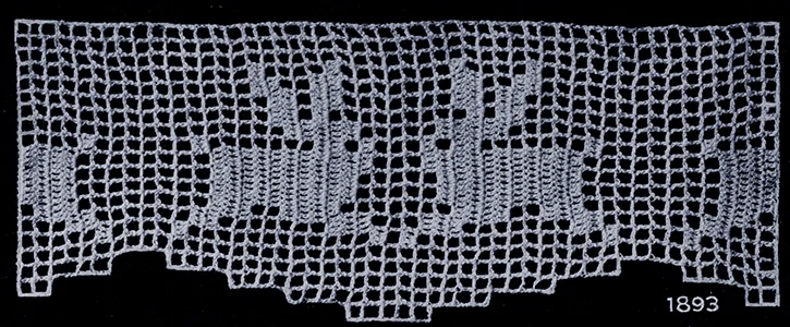 Filet Crochet Edging Pattern #1893