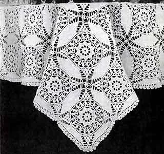 Cathedral Window Tablecloth Pattern