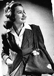 Crocheted Shoulder Bag and Beanie Set Pattern