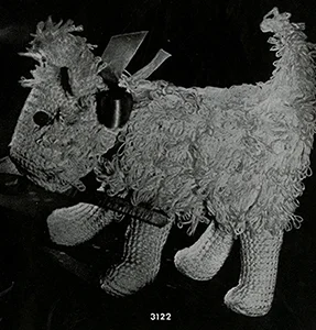 Toy Fuzzy Dog Pattern #3122
