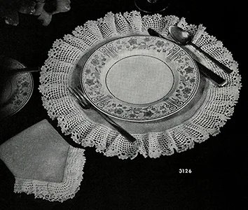 Round Luncheon Set Pattern #3126