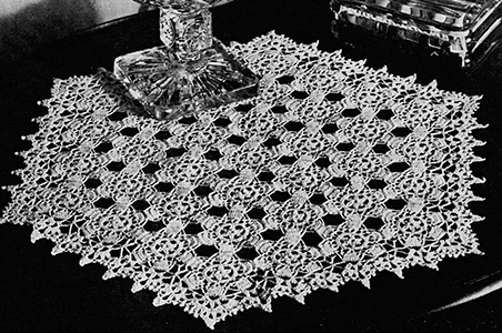 Flower Motif Doily Pattern #4408