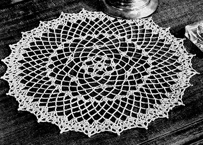 Picot Edge Doily Pattern #4416