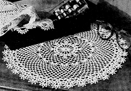 Flower Edge Doily Pattern #4417