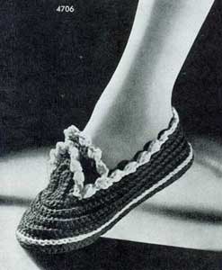 Double Buckle Slipper Pattern | No. 4706
