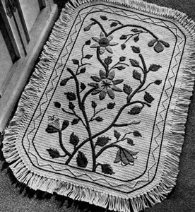 White Numdah Rug Pattern #5102