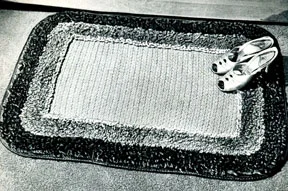 Loop Stitch Border Rug Pattern #5104