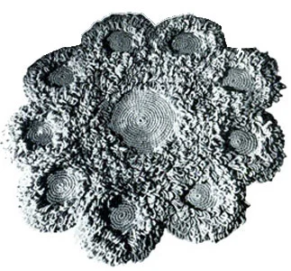 Lazy Daisy Loops Circular Rug Pattern #5106