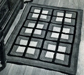 Colonial Squares Rug Pattern #5113