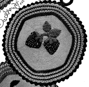 Strawberry Potholder Pattern #5505