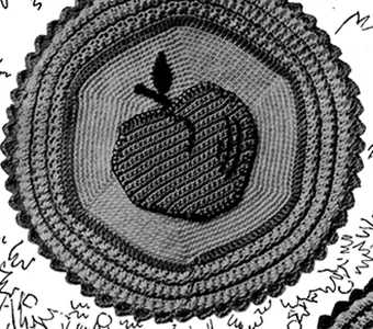 Apple Potholder Pattern #5507
