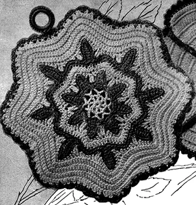 Thorn Rose Potholder Pattern #5514