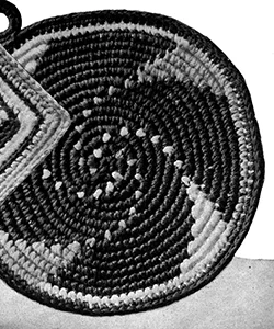 Indian Circle Potholder Pattern #5526