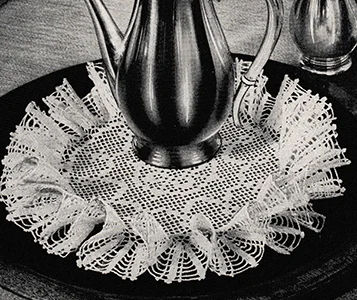 Filet Ruffle Doily Pattern #5903