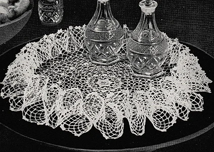 Irish Rose Ruffle Doily Pattern #5907
