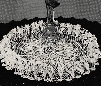 Pineapple Ruffle Doily Pattern #5910