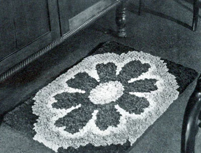 Floral Tuft Rug Pattern