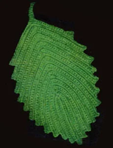 Leaf Hot Plate Mat Pattern #7004