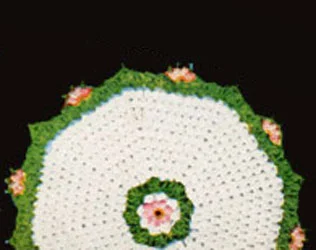 Rose Popcorn Hot Plate Mat Pattern #7008