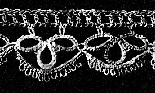 Dainty Tatted Edging Pattern #707