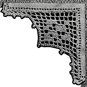 Pillow Case Edging Pattern #734