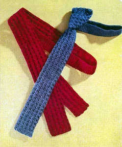 Crocheted Necktie Pattern