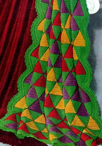 Harlequin Afghan Pattern #1707