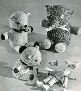 Crocheted Teddy Bears Pattern