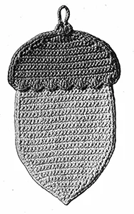 Acorn Oven Mitt Pattern