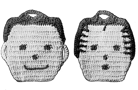 Funny Faces Pot Holder Patterns