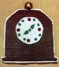 Grandpa's Clock Pot Holder Pattern #S-717