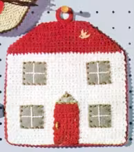 Home, Sweet Home Pot Holder Pattern #S-720