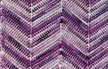 Shaded Chevron Afghan Pattern