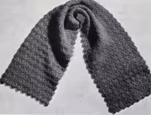 Crocheted Shell Stitch Scarf Pattern