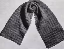 Crocheted Shell Stitch Scarf Pattern