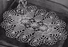 Pineapple Oval Doily Pattern #7861