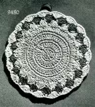 Round Potholder Pattern #9480