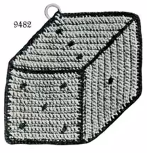 Dice Potholder Pattern #9482