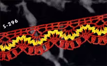 Yellow Rick Rack Edging Pattern