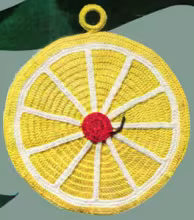 Grapefruit Potholder Pattern #S-359