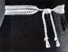 Hairpin Lace Belt Pattern #S-433