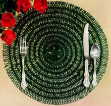 Round Hairpin Lace Place Mat Pattern