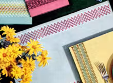 Grey Place Mat Pattern