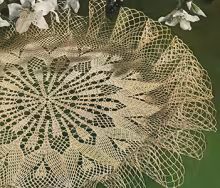 Tulip Garden Doily Pattern #S-949