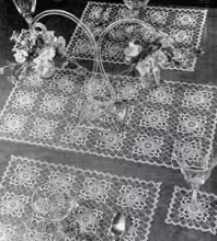 Filmy Charm Table Doily Set Pattern