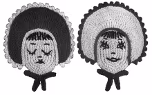 Sunbonnet Twins Potholder or Hot Plate Mats Pattern