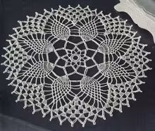 Pineapple Petals Doily Pattern #12-50