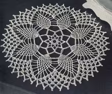Pineapple Petals Doily Pattern #12-50